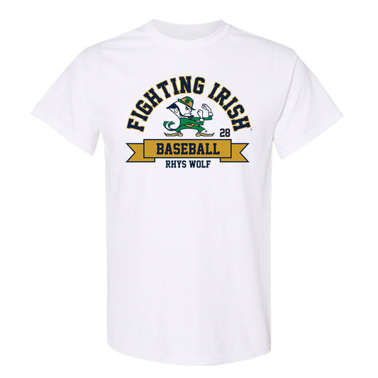 Notre Dame - NCAA Baseball : Rhys Wolf - Classic Fashion Shersey T-Shirt-0
