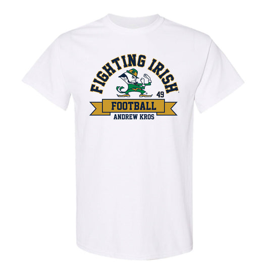Notre Dame - NCAA Football : Andrew Kros - Classic Fashion Shersey T-Shirt-0