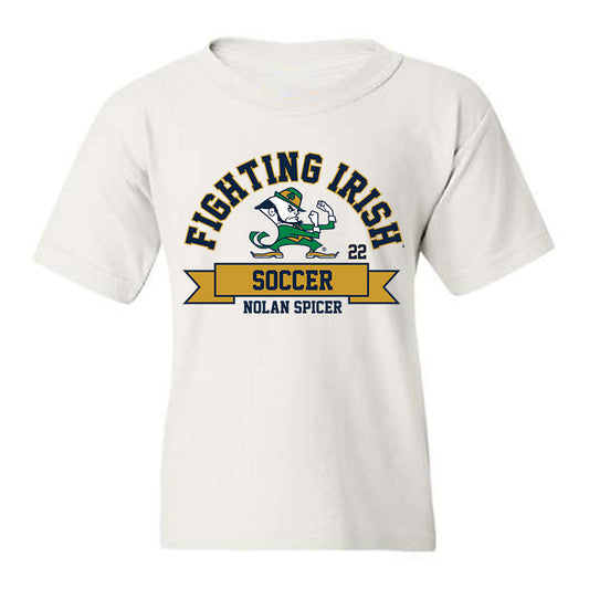 Notre Dame - NCAA Men's Soccer : Nolan Spicer - Classic Fashion Shersey Youth T-Shirt-0