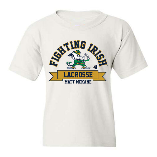 Notre Dame - NCAA Men's Lacrosse : Matt McKane - Classic Fashion Shersey Youth T-Shirt-0