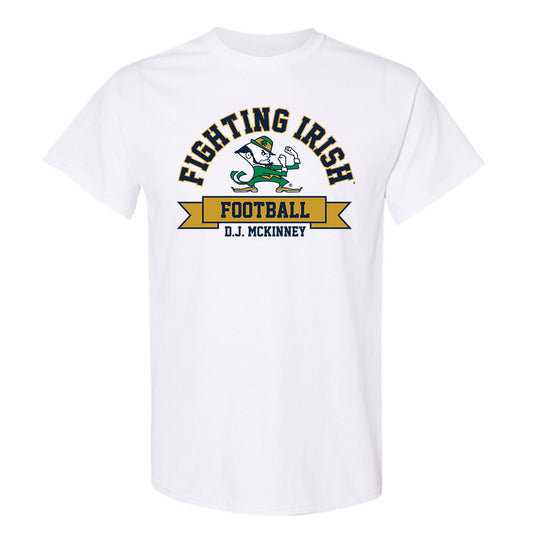 Notre Dame - NCAA Football : D.J. Mckinney - Classic Fashion Shersey T-Shirt-0