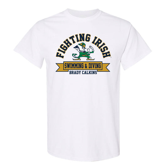 Notre Dame - NCAA Men's Swimming & Diving : Brady Calkins - Classic Fashion Shersey T-Shirt-0