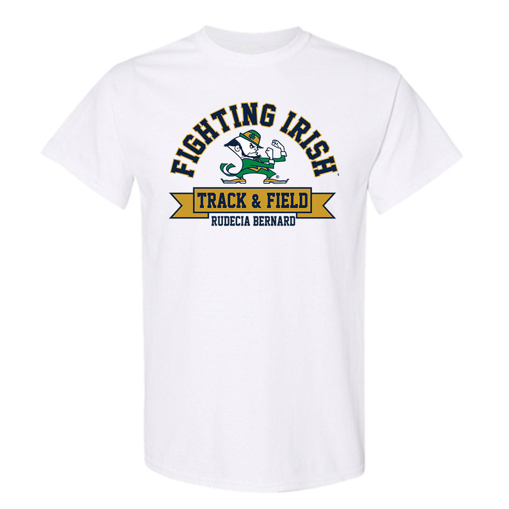 Notre Dame - NCAA Women's Track & Field : Rudecia Bernard - Classic Fashion Shersey T-Shirt-0