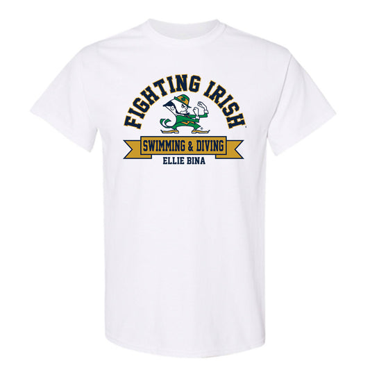 Notre Dame - NCAA Women's Swimming & Diving : Ellie Bina - Classic Fashion Shersey T-Shirt-0