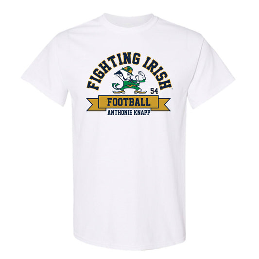 Notre Dame - NCAA Football : Anthonie Knapp - Classic Fashion Shersey T-Shirt-0