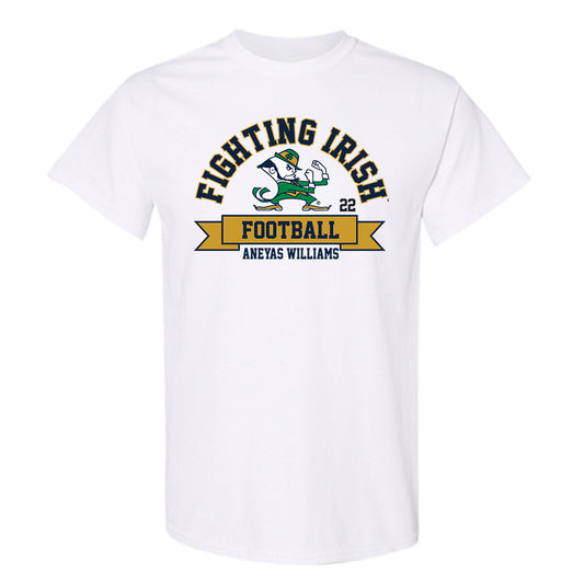 Notre Dame - NCAA Football : Aneyas Williams - Classic Fashion Shersey T-Shirt-0