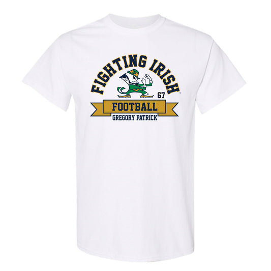 Notre Dame - NCAA Football : Gregory Patrick - Classic Fashion Shersey T-Shirt-0