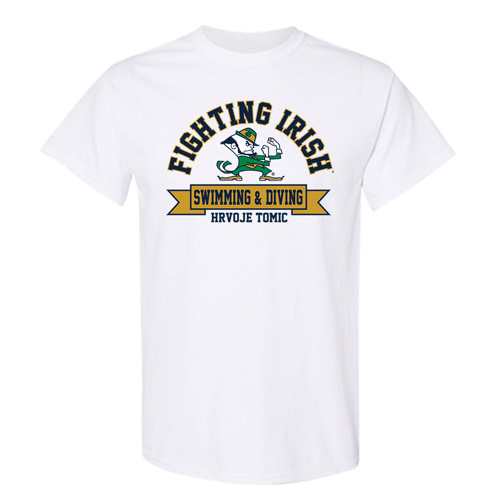Notre Dame - NCAA Men's Swimming & Diving : Hrvoje Tomic - Classic Fashion Shersey T-Shirt-0