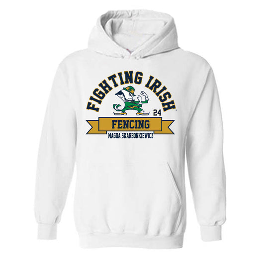 Notre Dame - NCAA Women's Fencing : Magda Skarbonkiewicz - Classic Fashion Shersey Hooded Sweatshirt
