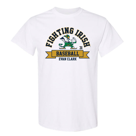 Notre Dame - NCAA Baseball : Evan Clark - Classic Fashion Shersey T-Shirt-0