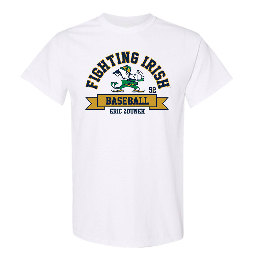 Notre Dame - NCAA Baseball : Eric Zdunek - Classic Fashion Shersey T-Shirt-0
