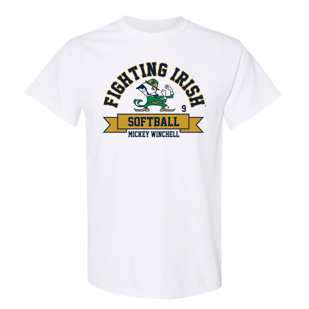 Notre Dame - NCAA Softball : Mickey Winchell - Classic Fashion Shersey T-Shirt-0