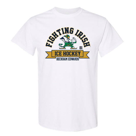 Notre Dame - NCAA Men's Ice Hockey : Beckham Edwards - Classic Fashion Shersey T-Shirt-0