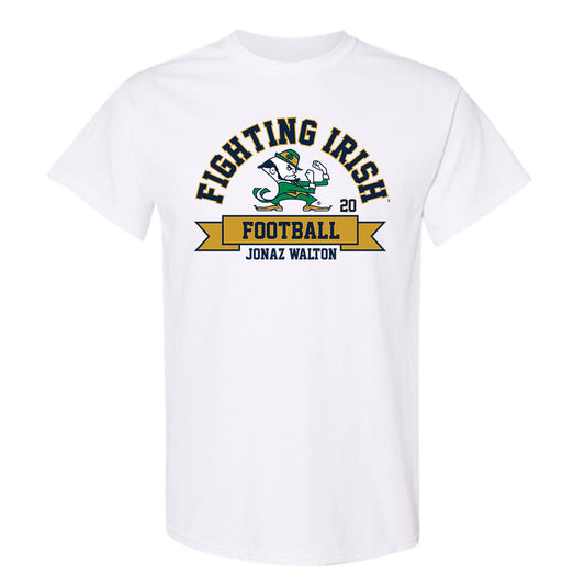 Notre Dame - NCAA Football : Jonaz Walton - Classic Fashion Shersey T-Shirt-0