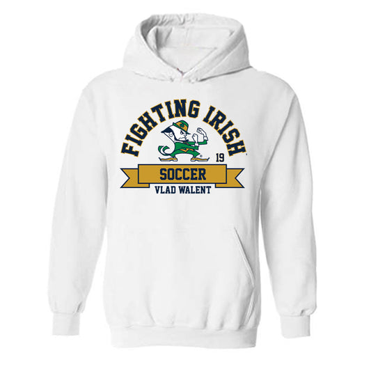 Notre Dame - NCAA Men's Soccer : Vlad Walent - Classic Fashion Shersey Hooded Sweatshirt-0