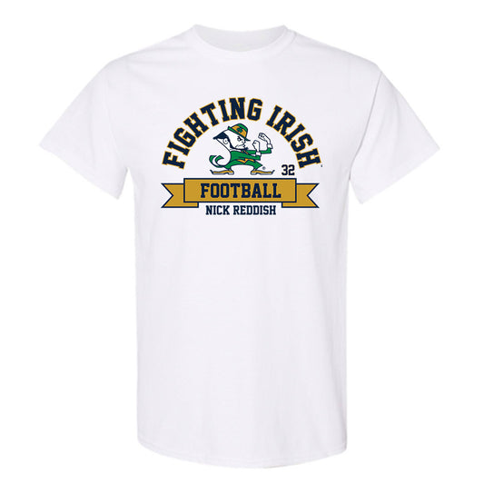 Notre Dame - NCAA Football : Nick Reddish - Classic Fashion Shersey T-Shirt-0