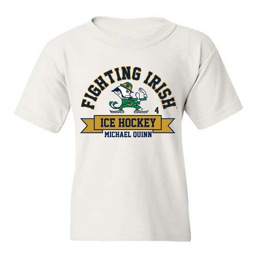 Notre Dame - NCAA Men's Ice Hockey : Michael Quinn - Classic Fashion Shersey Youth T-Shirt-0