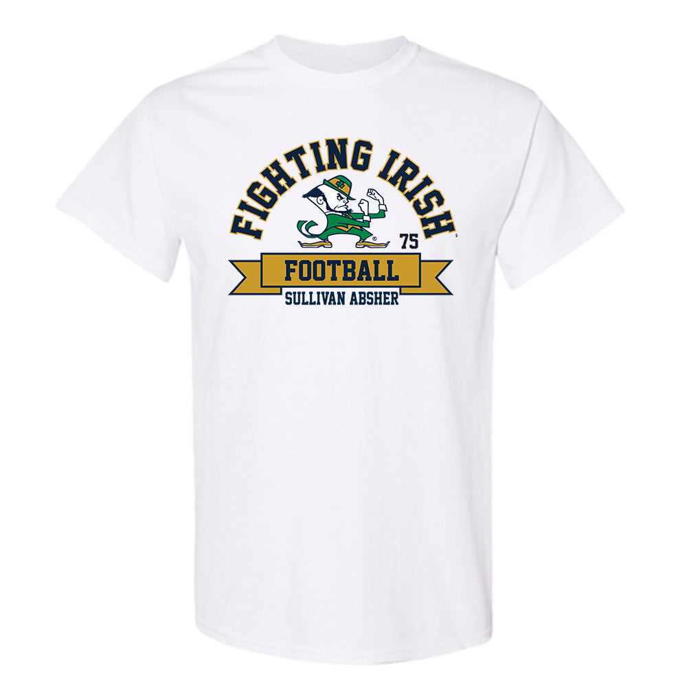 Notre Dame - NCAA Football : Sullivan Absher - Classic Fashion Shersey T-Shirt-0