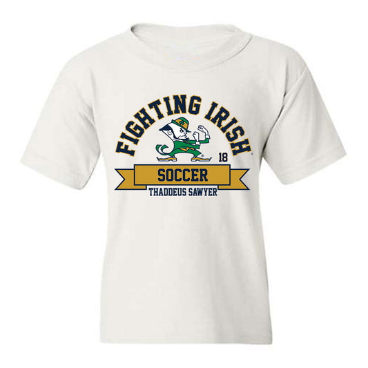 Notre Dame - NCAA Men's Soccer : Thaddeus Sawyer - Classic Fashion Shersey Youth T-Shirt-0