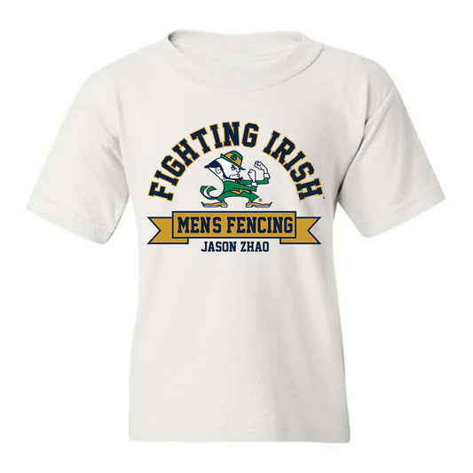 Notre Dame - NCAA Men's Fencing : Jason Zhao - Classic Fashion Shersey Youth T-Shirt