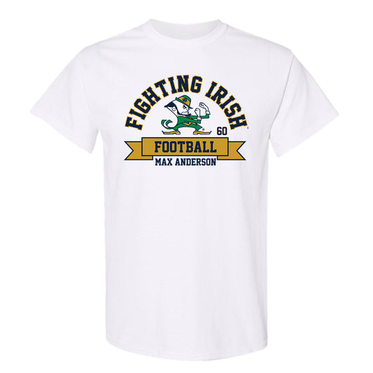 Notre Dame - NCAA Football : Max Anderson - Classic Fashion Shersey T-Shirt-0