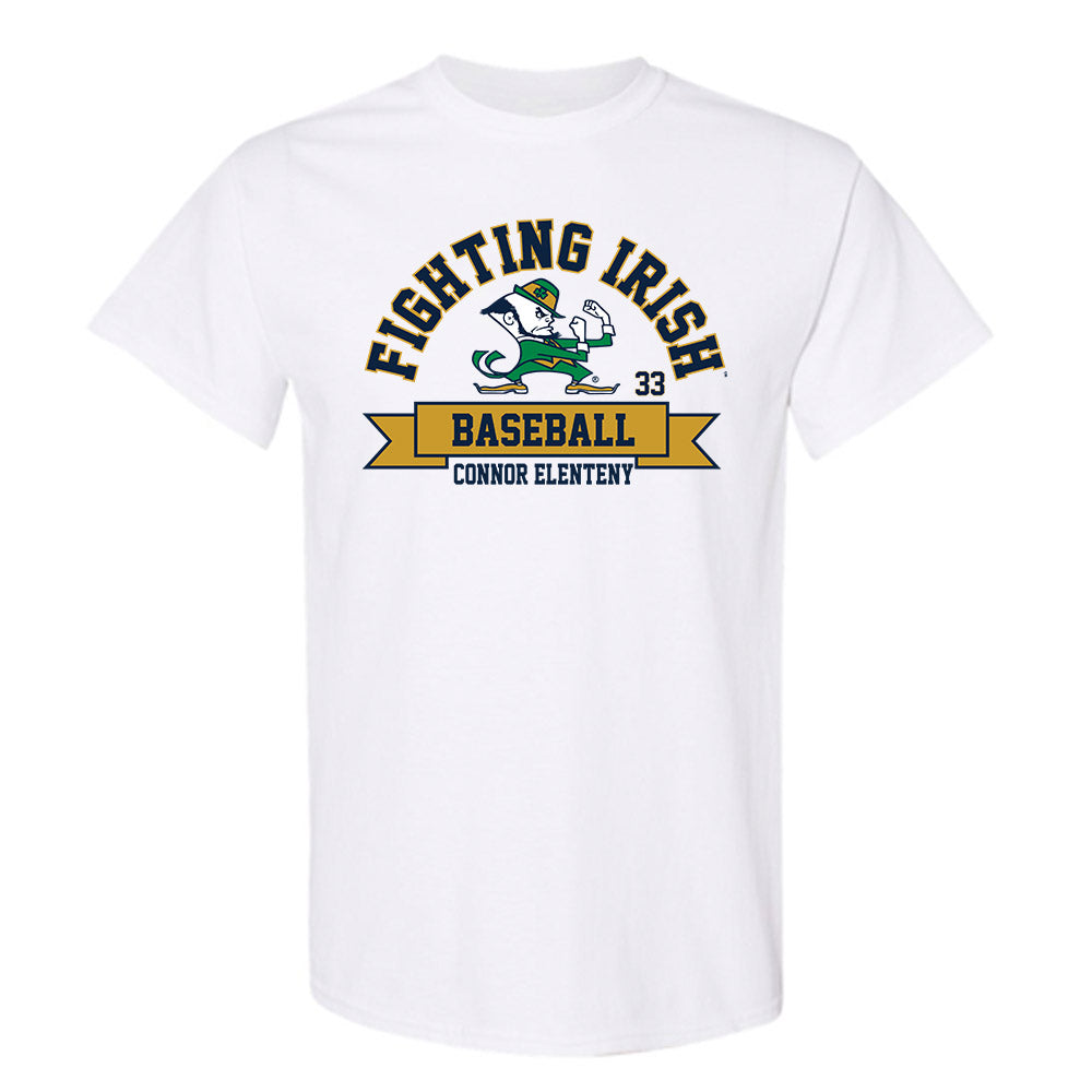 Notre Dame - NCAA Baseball : Connor Elenteny - Classic Fashion Shersey T-Shirt-0