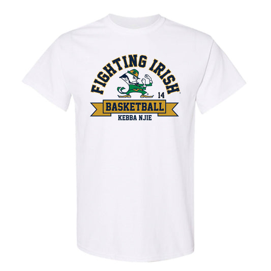 Notre Dame - NCAA Men's Basketball : Kebba Njie - Classic Fashion Shersey T-Shirt-0