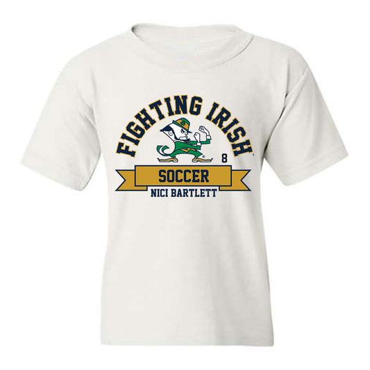 Notre Dame - NCAA Men's Soccer : Nici Bartlett - Classic Fashion Shersey Youth T-Shirt-0