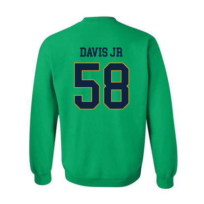 Notre Dame - NCAA Football : Thomas Davis Jr - Classic Fashion Shersey Crewneck Sweatshirt-1