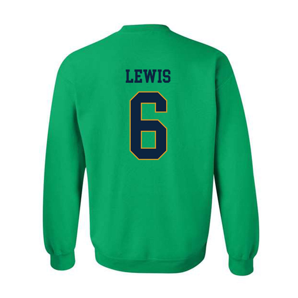 Notre Dame - NCAA Men's Soccer : Wyatt Lewis - Classic Fashion Shersey Crewneck Sweatshirt-1