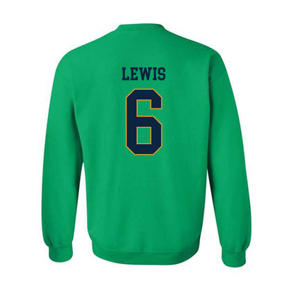 Notre Dame - NCAA Men's Soccer : Wyatt Lewis - Classic Fashion Shersey Crewneck Sweatshirt-1
