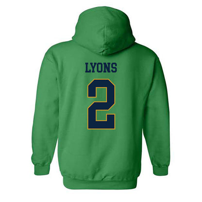 Notre Dame - NCAA Women's Lacrosse : Abigail Lyons - Classic Fashion Shersey Hooded Sweatshirt-1