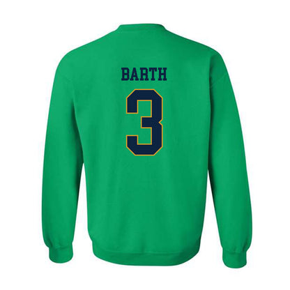 Notre Dame - NCAA Baseball : Mason Barth - Classic Fashion Shersey Crewneck Sweatshirt-1