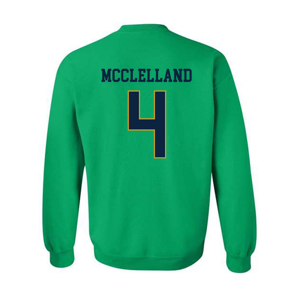 Notre Dame - NCAA Women's Lacrosse : Ellie McClelland - Classic Fashion Shersey Crewneck Sweatshirt-1