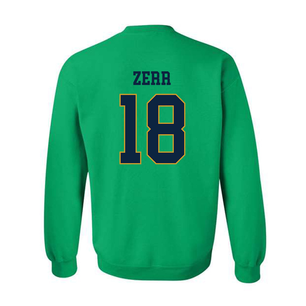 Notre Dame - NCAA Baseball : Aiden Zerr - Classic Fashion Shersey Crewneck Sweatshirt-1