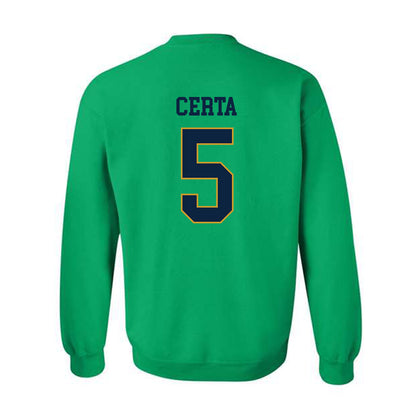 Notre Dame - NCAA Men's Basketball : Cole Certa - Classic Fashion Shersey Crewneck Sweatshirt-1