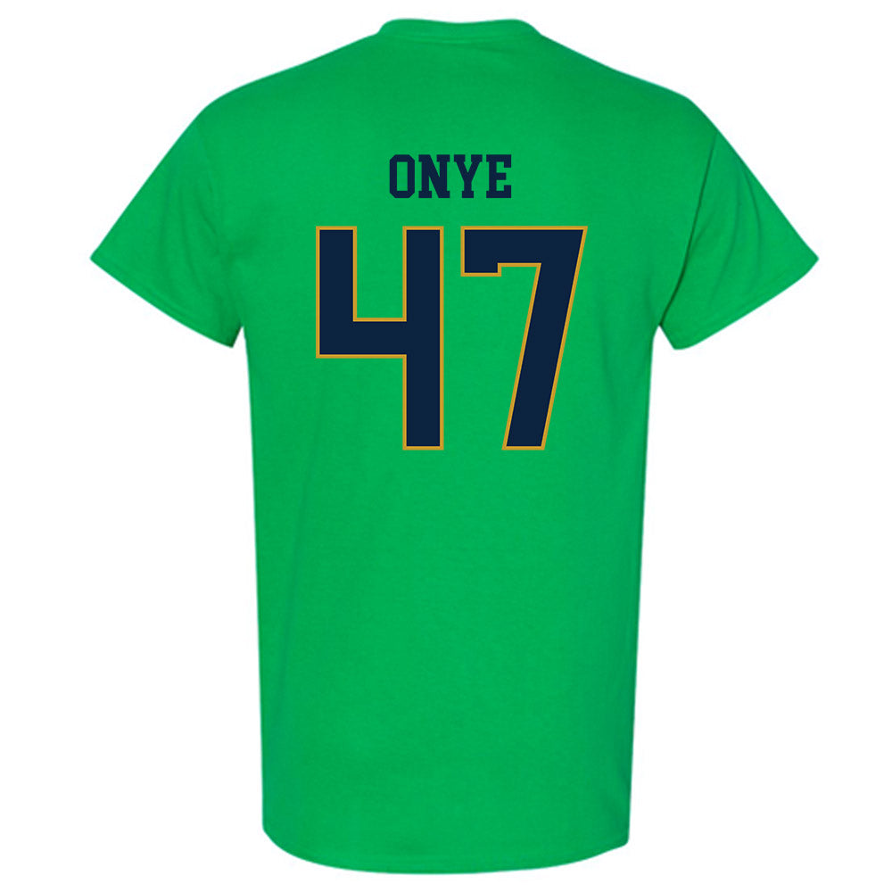 Notre Dame - NCAA Football : Jason Onye - Classic Fashion Shersey T-Shirt-1