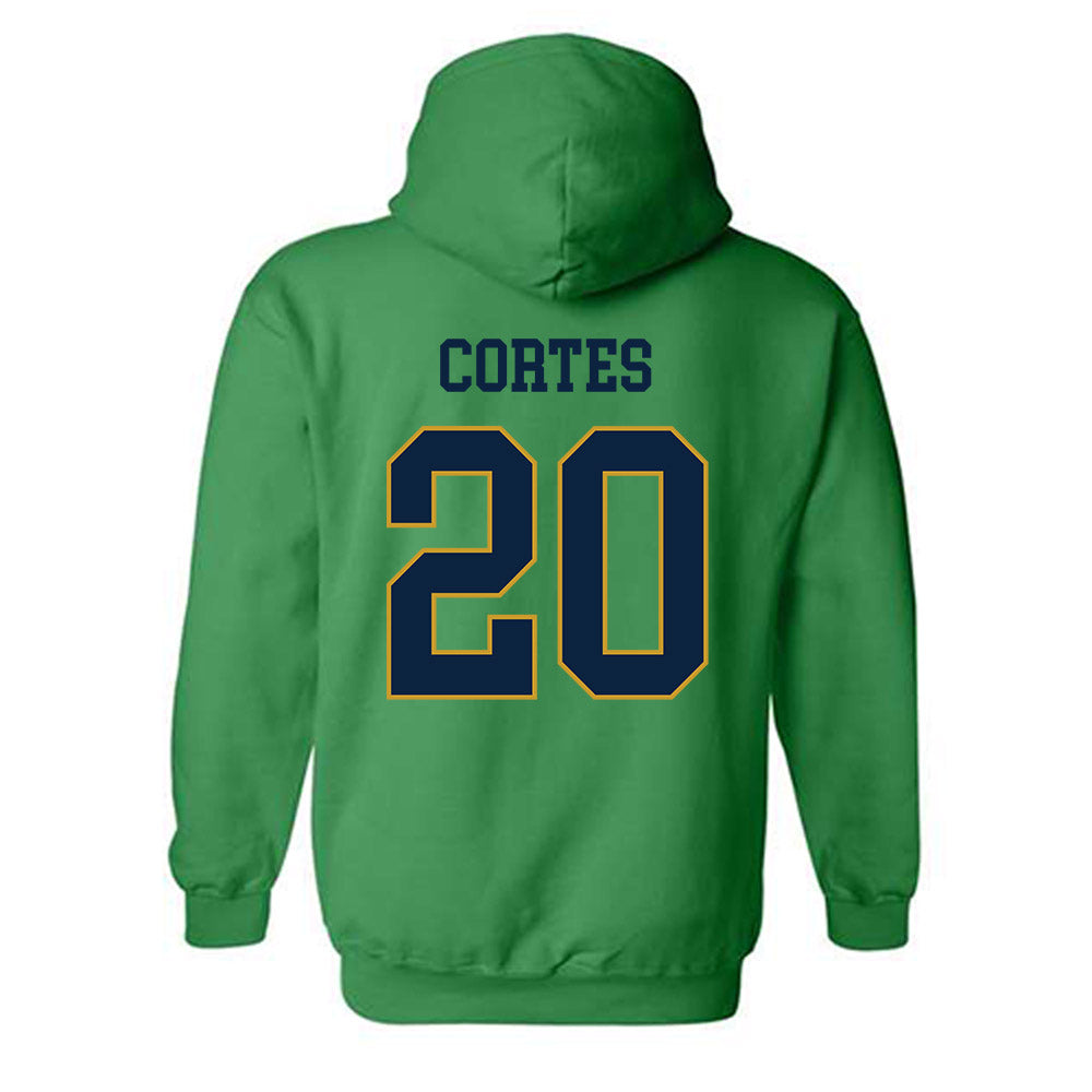 Notre Dame - NCAA Softball : Kaia Cortes - Classic Fashion Shersey Hooded Sweatshirt-1