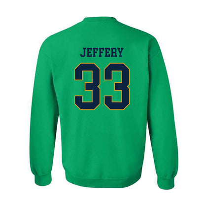 Notre Dame - NCAA Football : Matthew Jeffery - Classic Fashion Shersey Crewneck Sweatshirt-1