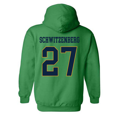 Notre Dame - NCAA Men's Lacrosse : Nate Schwitzenberg - Classic Fashion Shersey Hooded Sweatshirt-1