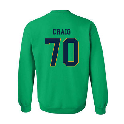 Notre Dame - NCAA Football : Ashton Craig - Classic Fashion Shersey Crewneck Sweatshirt-1