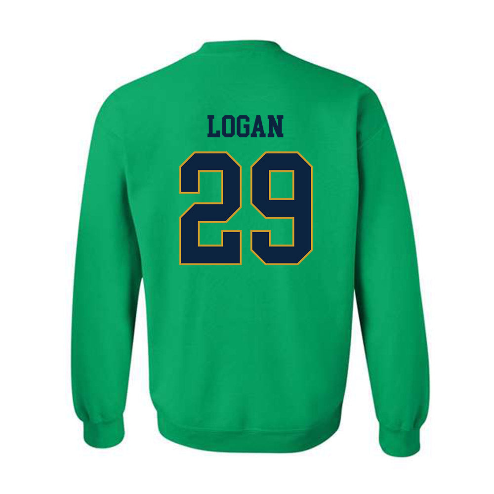 Notre Dame - NCAA Football : Brandon Logan - Classic Fashion Shersey Crewneck Sweatshirt-1