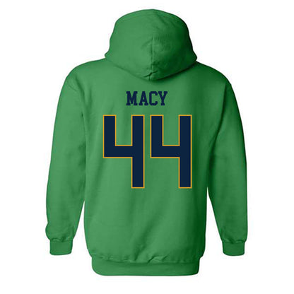 Notre Dame - NCAA Women's Basketball : Leah Macy - Classic Fashion Shersey Hooded Sweatshirt-1