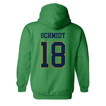 Notre Dame - NCAA Football : Erik Schmidt - Classic Fashion Shersey Hooded Sweatshirt-1