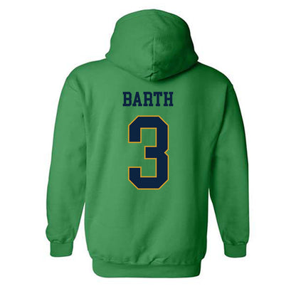 Notre Dame - NCAA Baseball : Mason Barth - Classic Fashion Shersey Hooded Sweatshirt-1