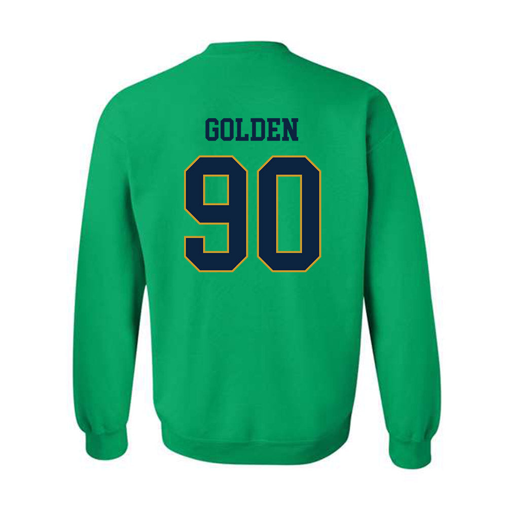 Notre Dame - NCAA Football : Elijah Golden - Classic Fashion Shersey Crewneck Sweatshirt-1