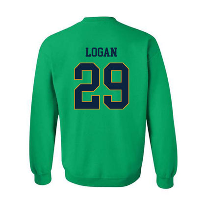 Notre Dame - NCAA Football : Brandon Logan - Classic Fashion Shersey Crewneck Sweatshirt-1