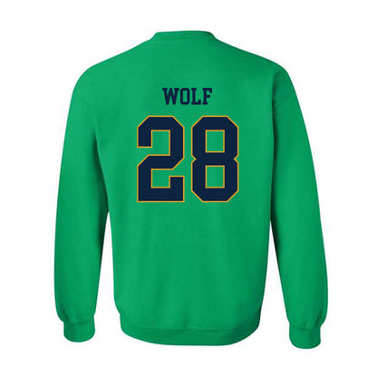 Notre Dame - NCAA Baseball : Rhys Wolf - Classic Fashion Shersey Crewneck Sweatshirt-1