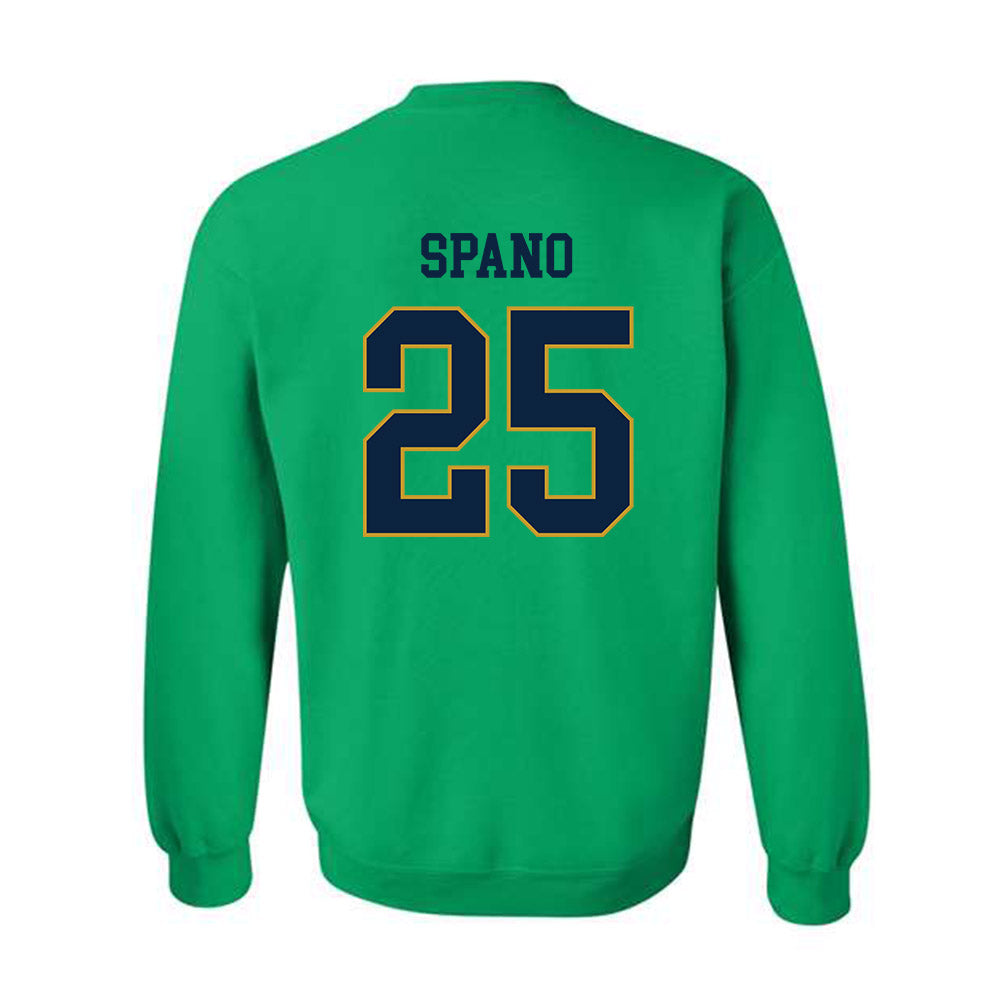 Notre Dame - NCAA Men's Lacrosse : Tyler Spano - Classic Fashion Shersey Crewneck Sweatshirt-1