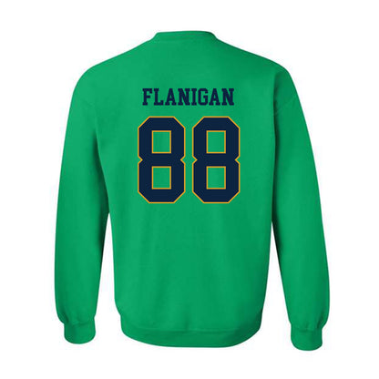 Notre Dame - NCAA Football : James Flanigan - Classic Fashion Shersey Crewneck Sweatshirt-1